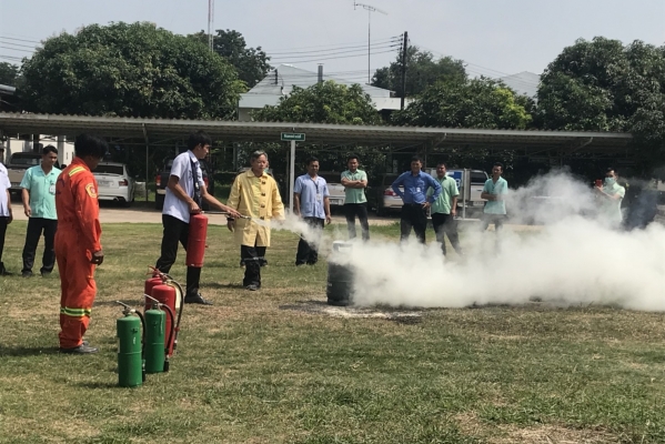 ซ้อมแผนป้องกันอัคคีภัย
