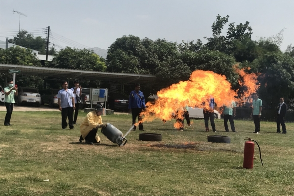 ซ้อมแผนป้องกันอัคคีภัย
