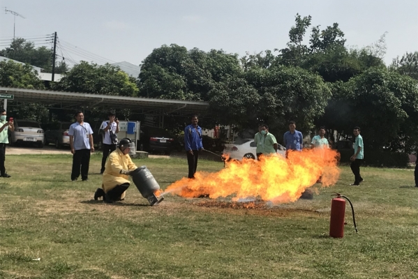 ซ้อมแผนป้องกันอัคคีภัย