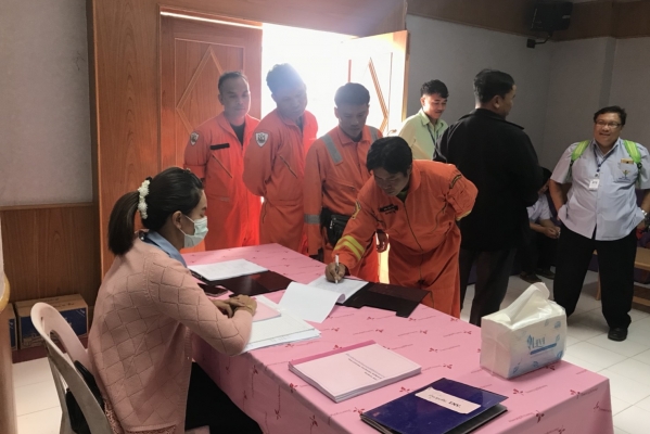 ซ้อมแผนป้องกันอัคคีภัย