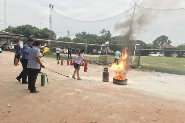 ซ้อมแผนป้องกันอัคคีภัย