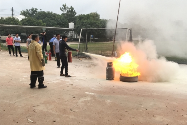 ซ้อมแผนป้องกันอัคคีภัย
