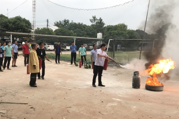 ซ้อมแผนป้องกันอัคคีภัย