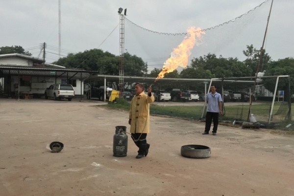 ซ้อมแผนป้องกันอัคคีภัย