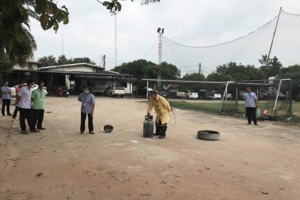 ซ้อมแผนป้องกันอัคคีภัย