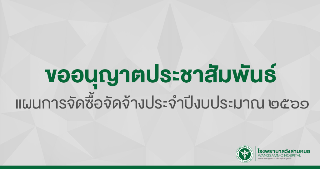 ‘แผนการจัดซื้อจัดจ้าง