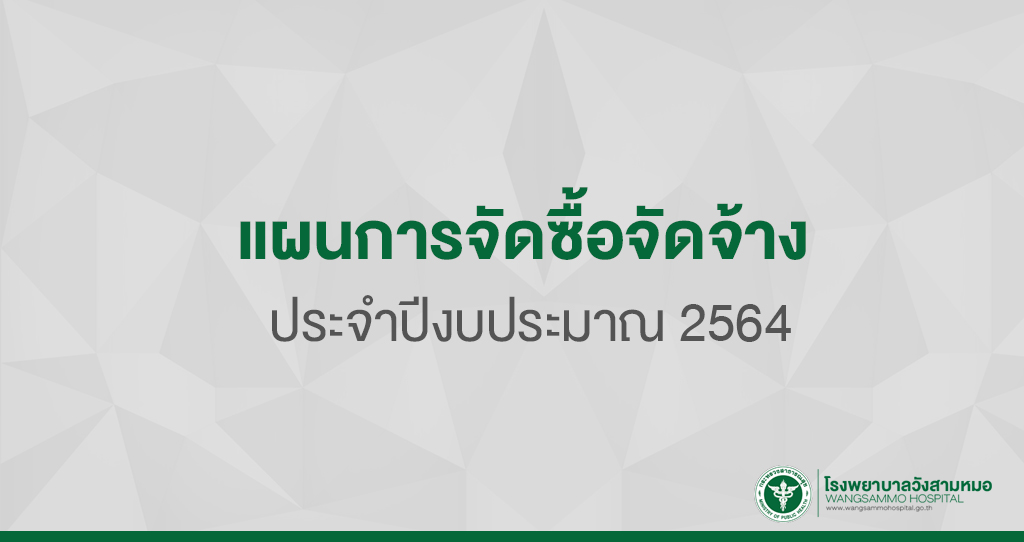‘แผนการจัดซื้อจัดจ้าง